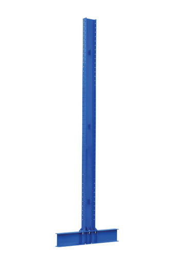 Vestil Steel Heavy Duty Double Sided Cantilever Uprights for - 30 In. and 36 In. Arms 14 Ft. 35,200 lb - Blue
