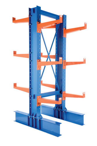 Vestil Steel Heavy Duty Cantilever Rack Kit with - 24 In. Arm Set 86,000 lb - Blue