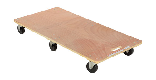 Vestil Hardwood Solid Deck Dolly - 47-1/4 In. x 23-1/2 In. x 6-1/4 In. 1200 lb