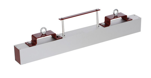 Vestil Steel Forklift Hanging Magnetic Sweeper - 36 In. Wide 45 lb - Silver