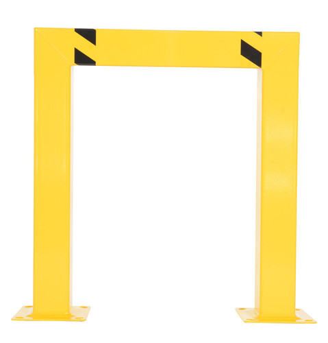 Vestil Steel Square High Profile Machinery and Rack Guard - 36 In. x 42 In. x 5 In. - Yellow