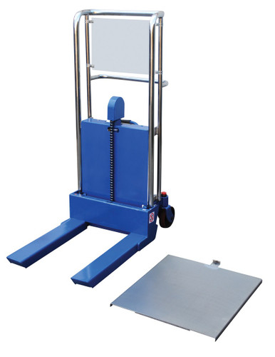 Vestil Steel Portable Foot Pump Hefti-Lift - 41 In. x 54 In. 880 lb - Blue