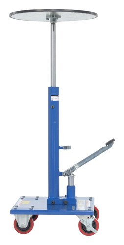 Vestil Steel - 18 In. Round Top Hydraulic Post Table 300 lb - Blue