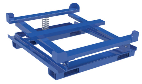 Vestil Steel Intermediate Bulk Container Tilt Stand with Fork Pockets - 48-1/2 In. x 15-3/4 In. 4400 lb - Blue