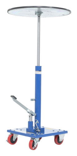 Vestil Steel - 24 In. Round Top Hydraulic Post Table 300 lb - Blue
