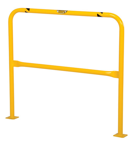 Vestil Steel High Profile Machinery and Rack Guard - 48 In. x 42 In. x 2 In. - Yellow