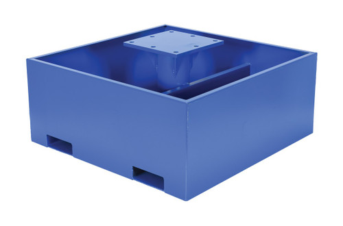Vestil Steel Empty Concrete Base - 18 In. Height For JIB Crane Models - Blue
