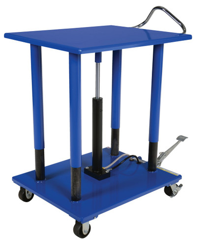 Vestil Steel Hydraulic Post Table - 30 In. x 36 In. 3,000 lb - Blue