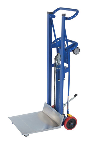 Vestil Steel Hydra Lift Cart - 33-3/4 In. x 20-1/2 In. 750 lb - Blue