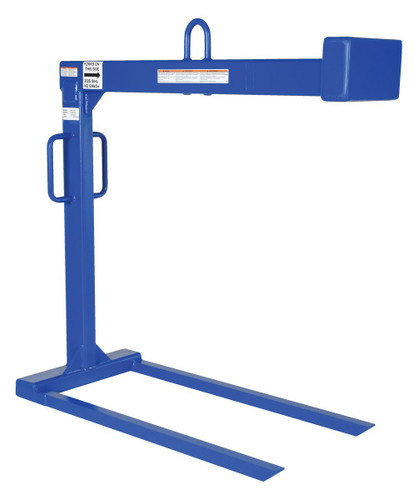 Vestil Steel Pallet Lifter - 48 In. Fork 2000 lb - Blue