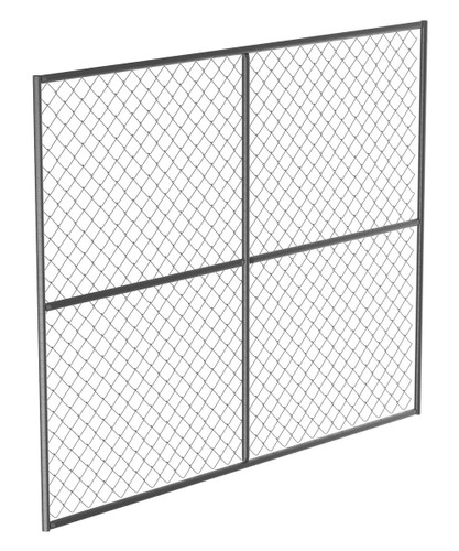 Vestil Galvanized Steel Construction Safety Barrier Panel Unit - 91 In. L x 72 In. H For HRAIL Models
