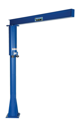 Vestil Steel Floor Mounted Jib - 80 In. I-Beam 600 lb - Blue