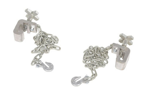 Vestil Steel Curb Lifting Chains - 60 In. Length For Aluminum Dock Boards - Silver