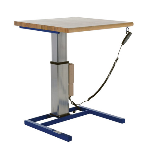 Vestil Steel Linear Actuated Adjustable Height Workstation - 36 In. x 36 In. x 29-1/8 In. 500 lb - Brown