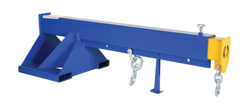 Vestil Steel Telescoping Lift Boom - 36 In. Fork Pocket Center 8,000 lb - Blue and Yellow