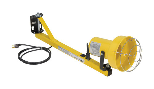 Vestil Steel Incandescent Single Arm Load Light - 24 In. Length - Yellow