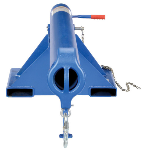 Vestil Steel Orbit Non Telescoping Lift Boom - 24 In. Fork Pocket Center 6,000 lb - Blue
