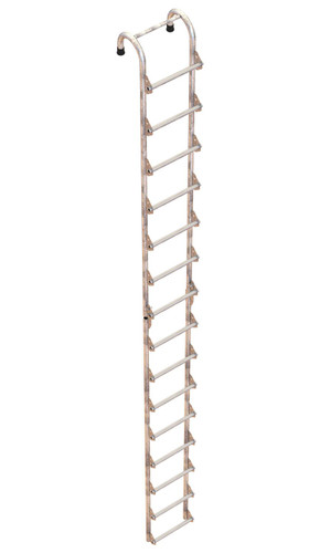 Vestil Galvanized Tank Access Ladder - 15 Ft. 300 lb - Silver