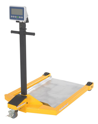 Vestil Steel Low Platform Scale - 24 In. x 36 In. 800 lb - Yellow/Black