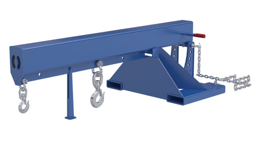 Vestil Steel Orbit Non Telescoping Lift Boom - 24 In. Fork Pocket Center 8,000 lb - Blue