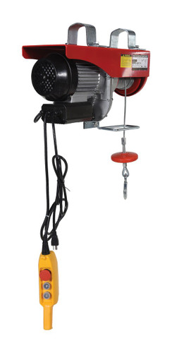 Vestil Steel Mini Cable Hoist Option - 19-1/4 In. x 8 In. x 11-3/4 In. 1000 lb - Red