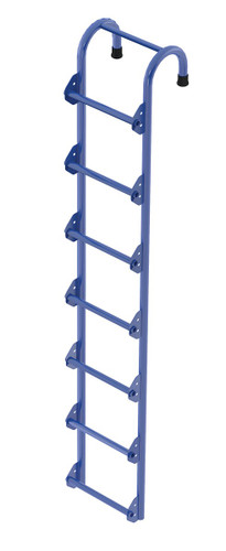 Vestil Steel Tank Access Ladder - 7 Ft. 300 lb - Blue