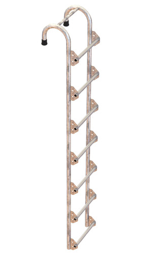 Vestil Galvanized Tank Access Ladder - 7 Ft. 300 lb - Silver