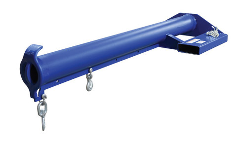 Vestil Steel Economy Non Telescoping Lift Boom - 24 In. Fork Pocket Center 4,000 lb - Blue and Yellow