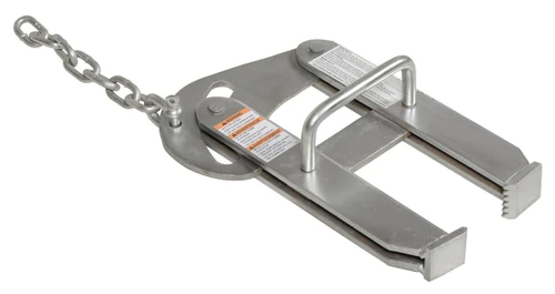 Vestil Steel Cam Action Pallet Puller - 3 In. Jaw Opening 5000 lb Pulling - Silver