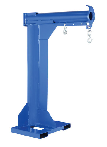 Vestil Steel High Rise Non Telescoping Boom - 24 In. Fork Pocket Center 6,000 lb - Blue