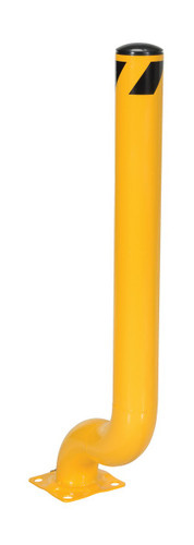 Vestil Steel Offset Bollard - 18-3/8 In. x 8 In. x 48-1/8 In. - Yellow