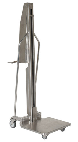 Vestil Stainless Steel Manual Work Positioner - 34 In. x 24-1/2 In. x 76 In. 440 lb - Silver