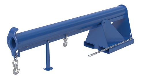 Vestil Steel Non Telescoping Lift Boom - 11 In. Fork Pocket Center 4,000 lb - Blue and Yellow