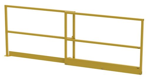 Vestil Steel Mezzanine Sliding Gate - 54 In. Opening Width - Yellow