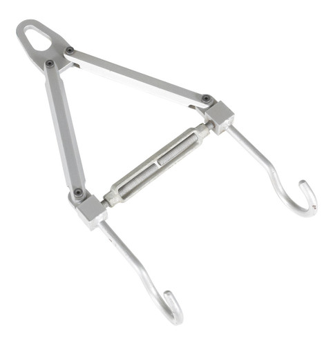 Vestil Steel Double Hook Hoist Attachment - 250 lb - Gray