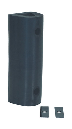 Vestil Extruded Rubber Fender Bumper - 18 In. x 6 In. x 6 In. - Black