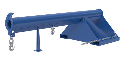 Vestil Steel Non Telescoping Lift Boom - 36 In. Fork Pocket Center 4,000 lb - Blue and Yellow