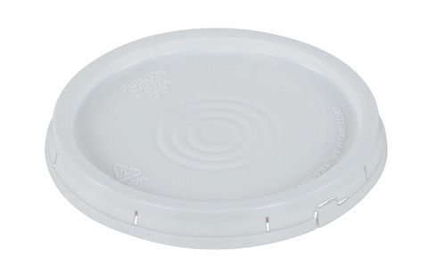 Vestil High Density Polyethylene - 3-1/2, 5 and 6 Gallon Tear Tab Lid - White