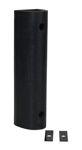 Vestil Extruded Rubber Fender Bumper - 24 In. x 6 In. x 6 In. - Black