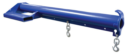 Vestil Steel Economy Non Telescoping Lift Boom - 36 In. Fork Pocket Center 6,000 lb - Blue and Yellow