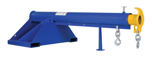 Vestil Steel Telescoping Lift Boom - 36 In. Fork Pocket Center 6,000 lb - Blue and Yellow