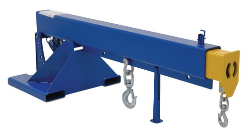 Vestil Steel Orbit Telescoping Lift Boom - 24 In. Fork Pocket Center 8,000 lb - Blue