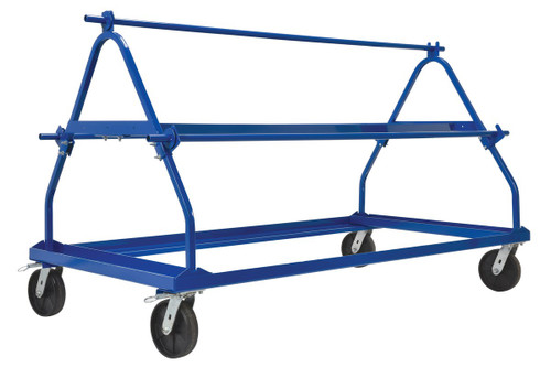 Vestil Steel Shrink Wrap Roll Cart - 80 In. x 40-15/16 In. x 46-13/16 In. 450 - Blue