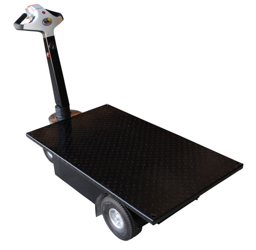 Vestil Steel Traction Drive Cart Platform - 59 In. x 28 In. x 44 In. 750 lb - Black