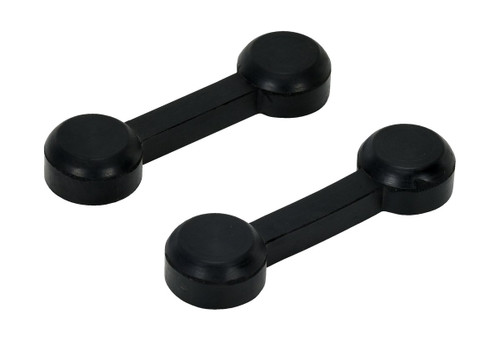 Vestil Molded Rubber Crossover Connectors - 10-3/8 In. x 2-7/8 In. x 1-7/16 In. - Black