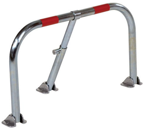 Vestil Galvanized Heavy Duty Fold Down Parking Hoop - 34 In. x 12 In. x 18 In. - Silver