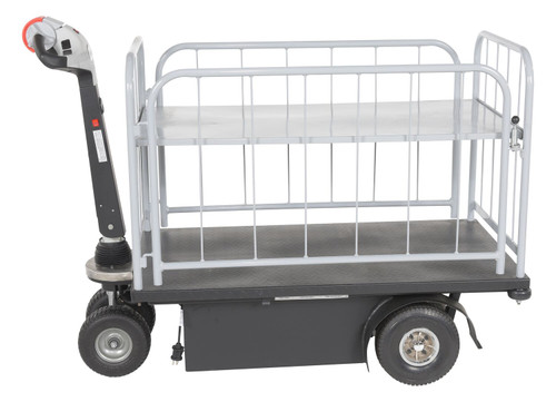 Vestil Steel Traction Drive Cart Side Load - 1 Shelf 59 In. x 28 In. x 44 In. 750 lb - Black