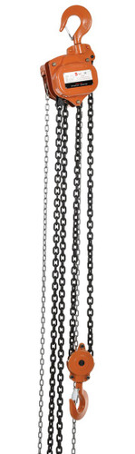 Vestil Professional Hand Chain Hoist - 15 Ft. Lift Height 10,000 lb - Orange