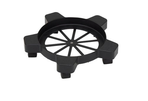 Vestil Plastic Drum Dolly for - 14-3/4 In. x 14-3/4 In. x 3-3/4 In. 5-7 Gallon Buckets 80 lb - Black
