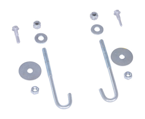 Vestil Chrome Plated Steel Crown Pallet Truck Caddy Hardware Kit - Silver